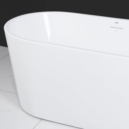 FerdY Bali 47.2'' x 25.6'' Freestanding Soaking Acrylic Bathtub Wayfair